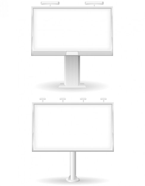 Blank bilboard for advertising and announcements