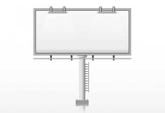 Blank billboard, illustration