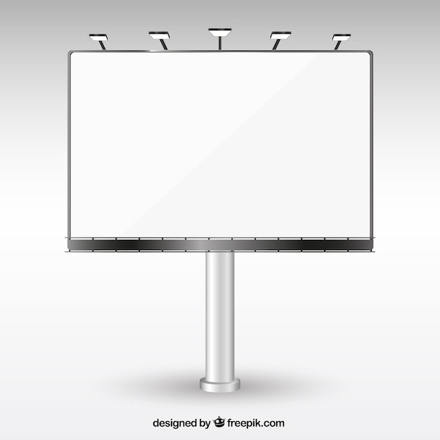 Blank billboard