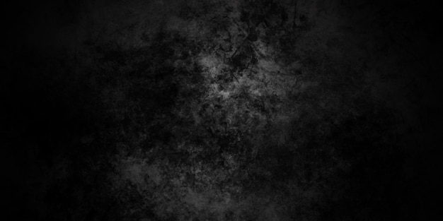 Пустой черный фон поверхности текстуры, темные углы