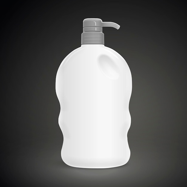 Vector blank body care bottle