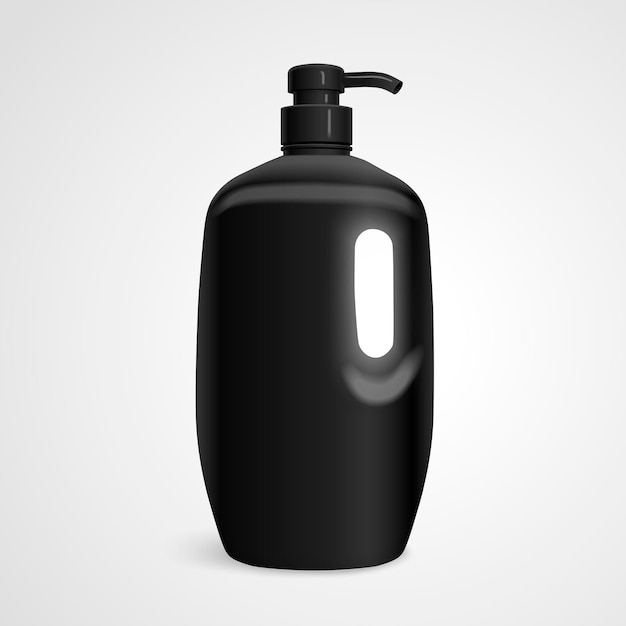 Vector blank body care bottle