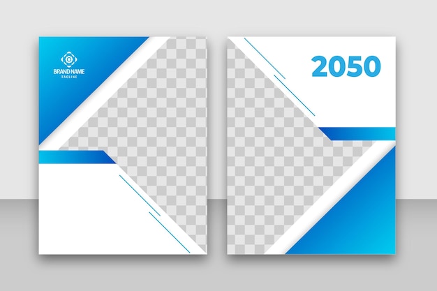 Vector blank book cover design template