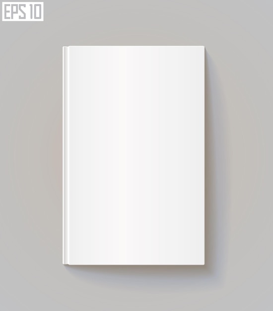 Blank book cover eps