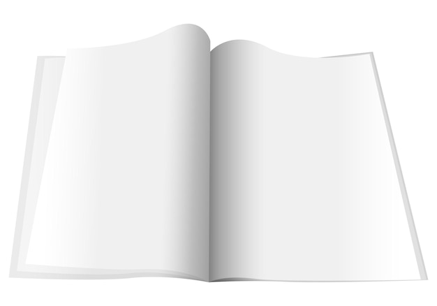 Vector blank book