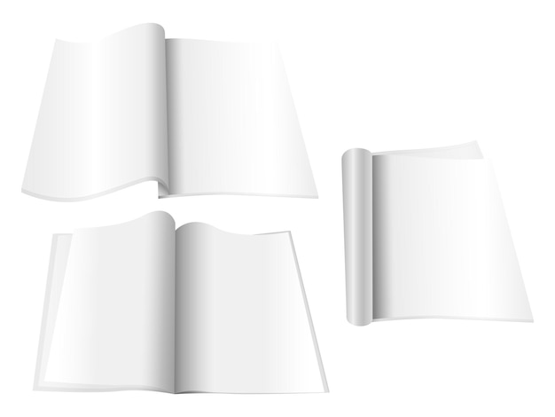 Vector blank books