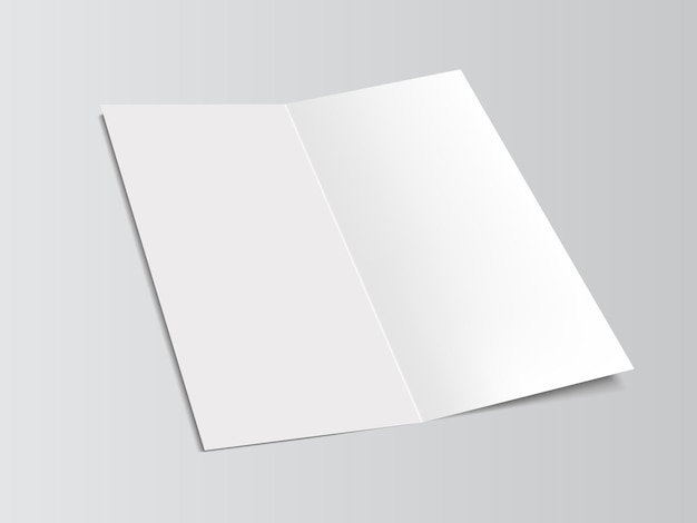 Vector blank brochure mockup template