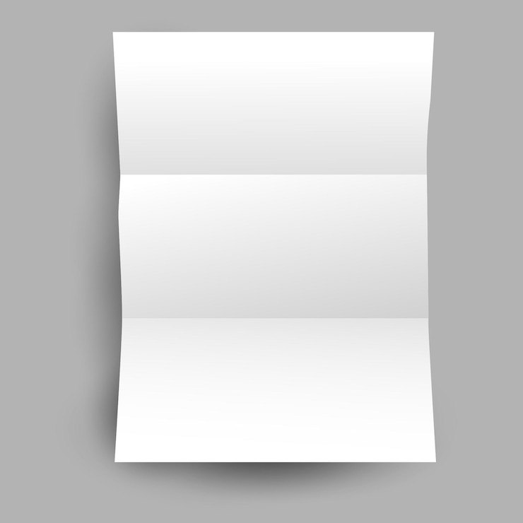 Vector blank brochure template brochure front view
