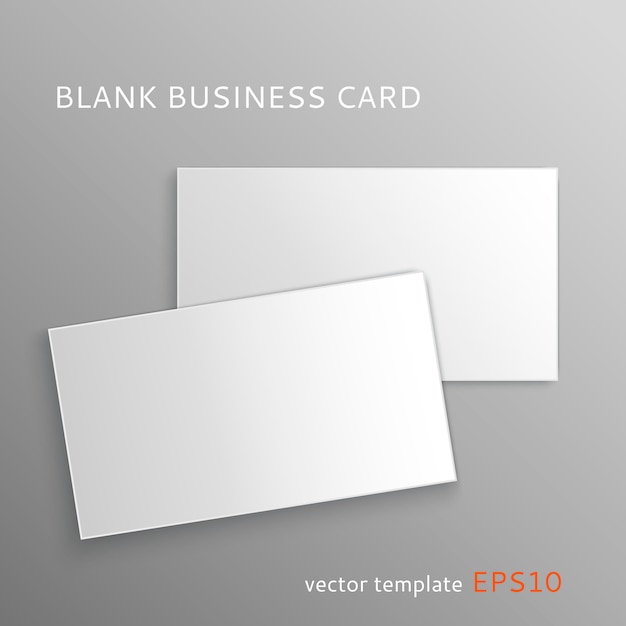 Vector blank business card template