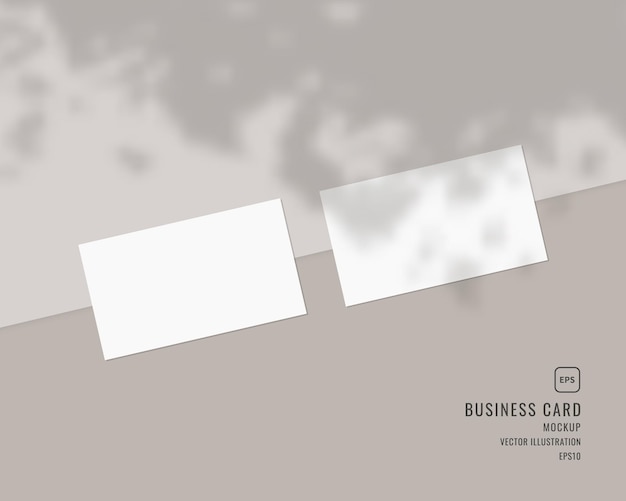 Vector blank business card .  of two horizontal business cards.