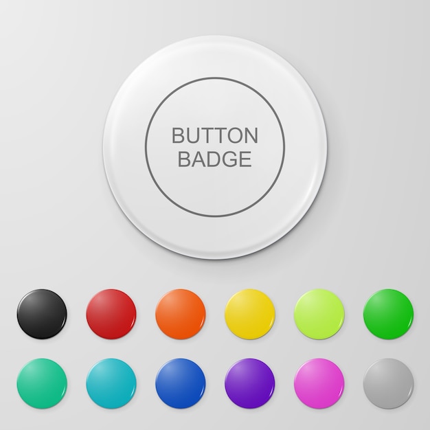 Blank button badge.