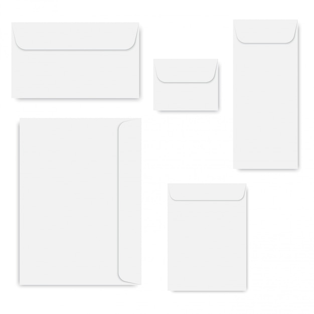 Vector blank of closed envelope. .