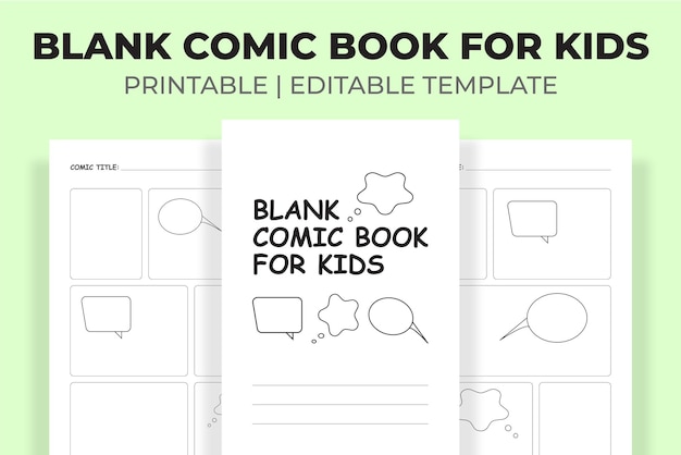 Blank Comic Book for Kids in Paperback by Dp Journals and