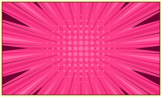 Vector blank comic cartoon pink background
