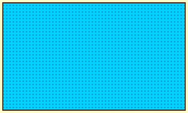 Blank comic halftone blue background