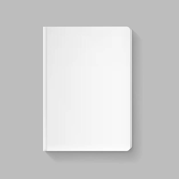 Blank cover for book or magazine template