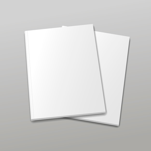 Vector blank empty magazine or book cover