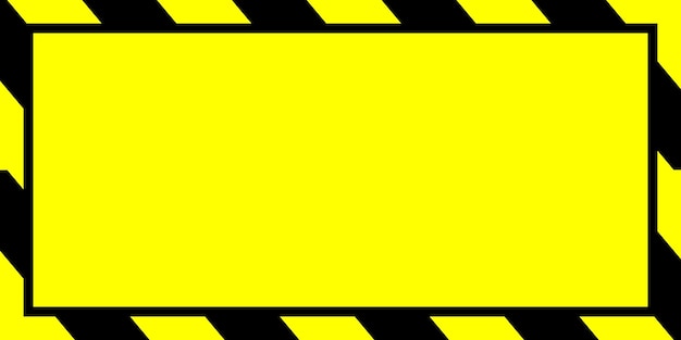 Blank empty yellow line black stripe caution tapes danger warning ribbons isolated banner