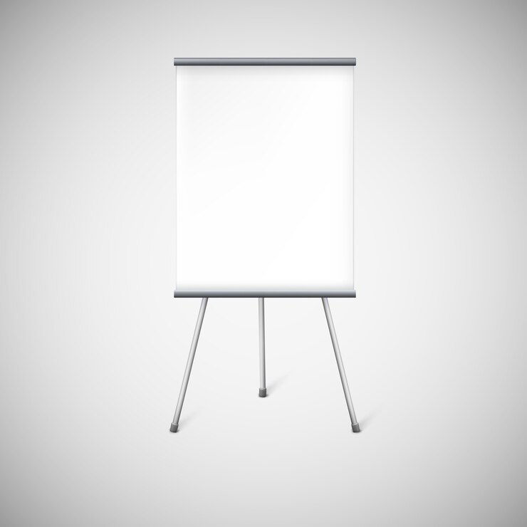 Vector blank flipchart