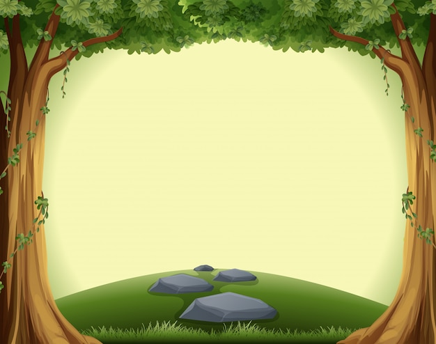 Vector a blank forest template