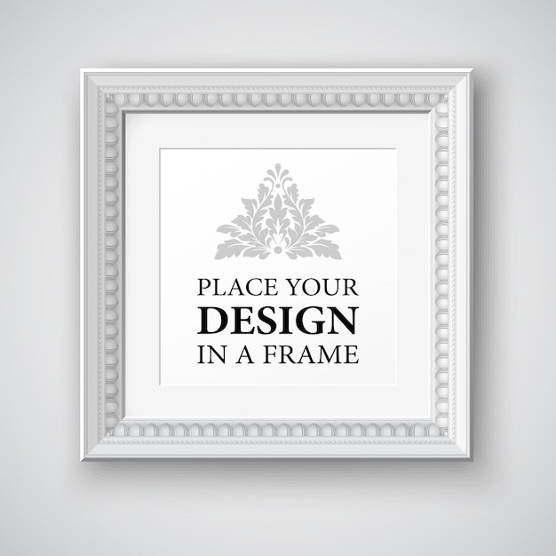 blank frame  on the wall