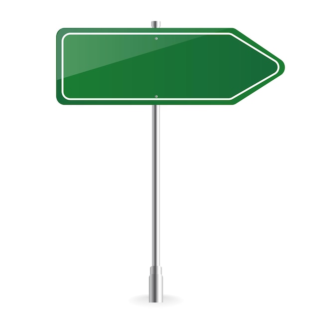 green road sign clipart