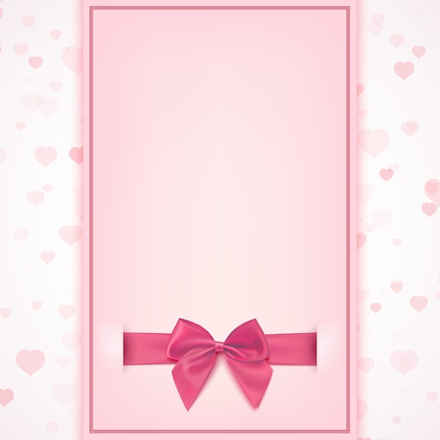 Blank greeting card template for baby girl shower celebration