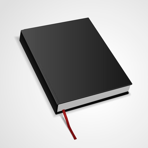 Vector blank hardcover book