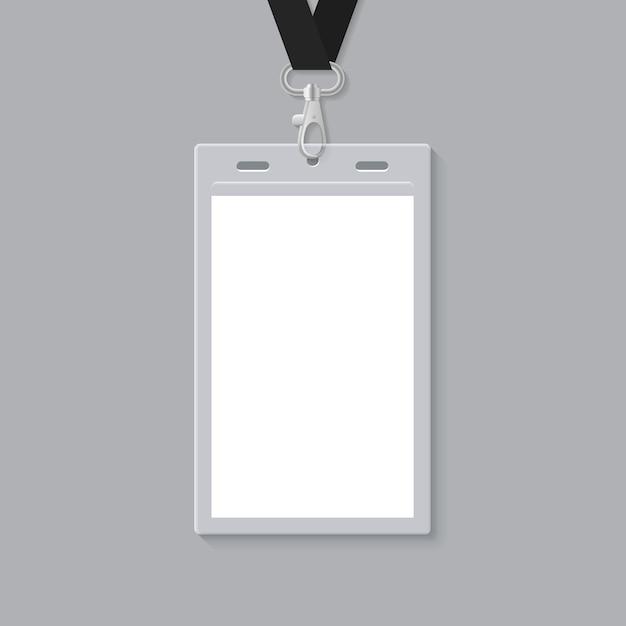 Blank id card template