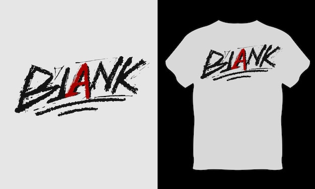 Vector blank lettering tshirt design