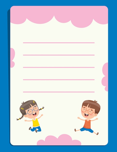 Blank Note Papers For Children Education