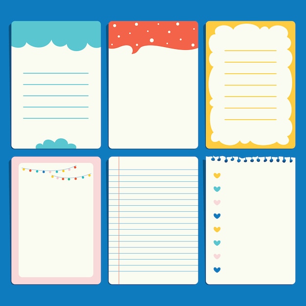 Blank Note Papers For Children Education