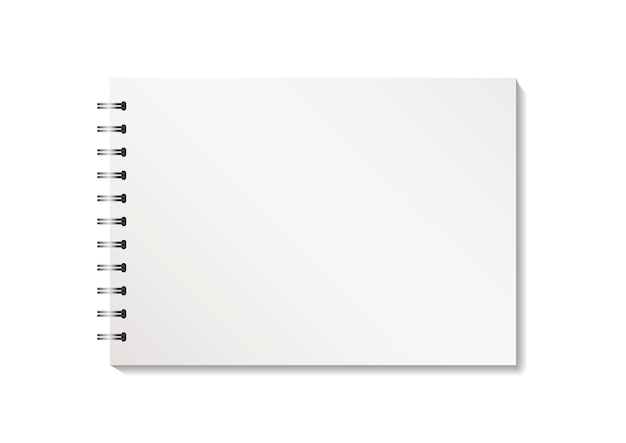 Vector blank notebook