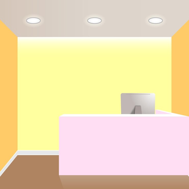Vector blank office room vector