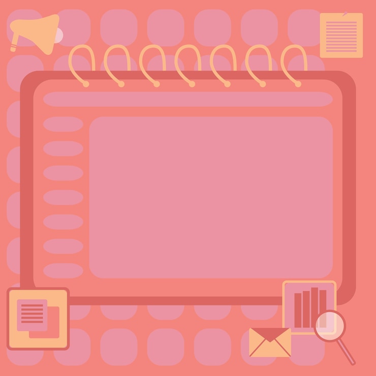 Vector blank opened spiral notebook with a calculator and a pen placed over a table empty lined notepad and pencil on top of a desk with a calculation device