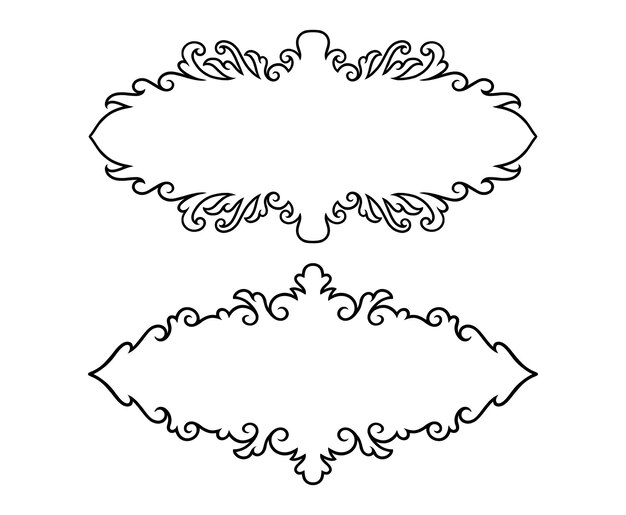 Blank ornament decoration template