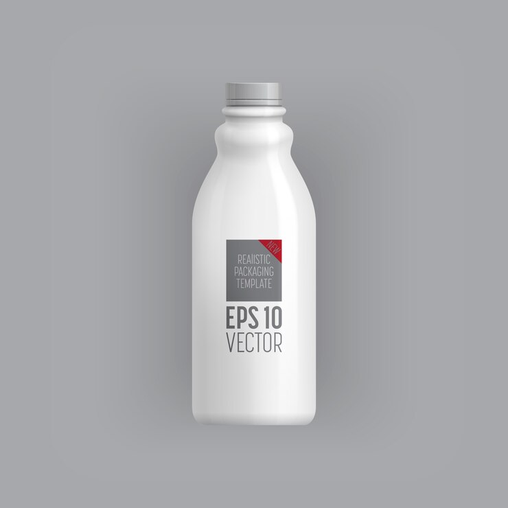Vector blank packaging template isolated on grey.