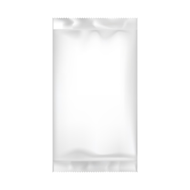 Blank packaging template isolated on white.