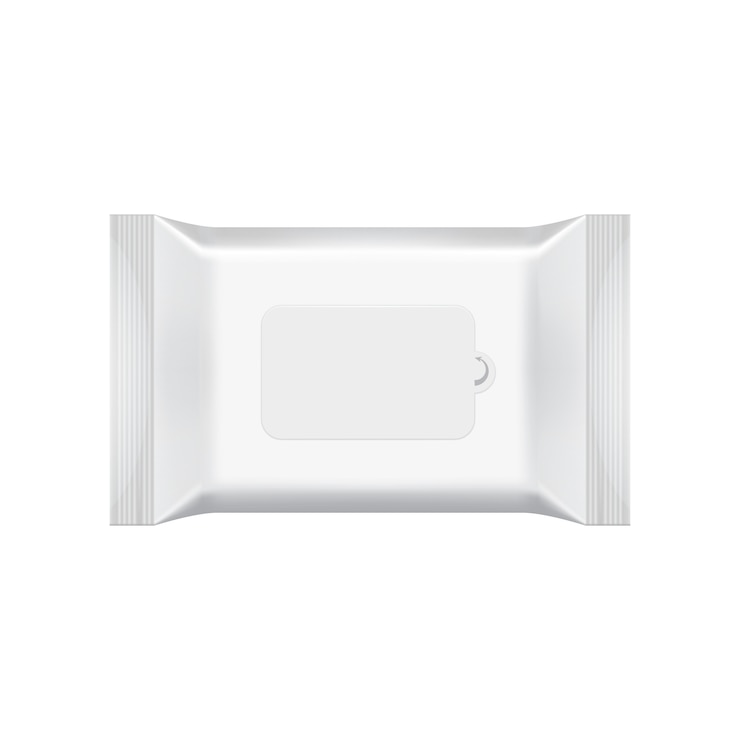 Vector blank packaging template isolated on white.