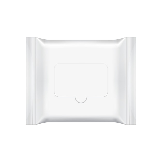 Blank packaging template isolated on white.