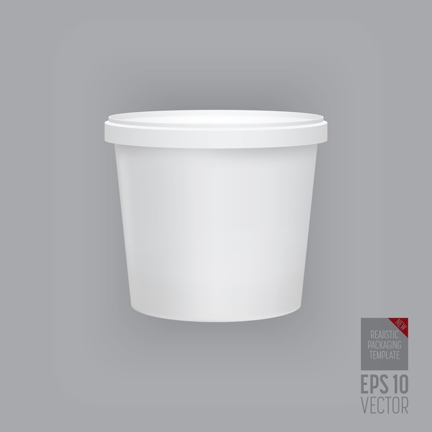 blank packaging template  isolated