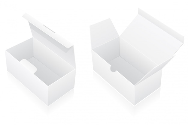 blank packing box vector illustration