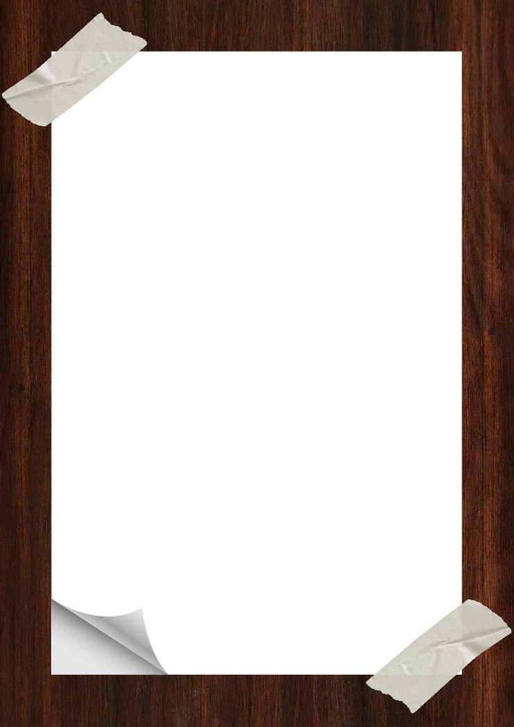Vector blank papier op hout