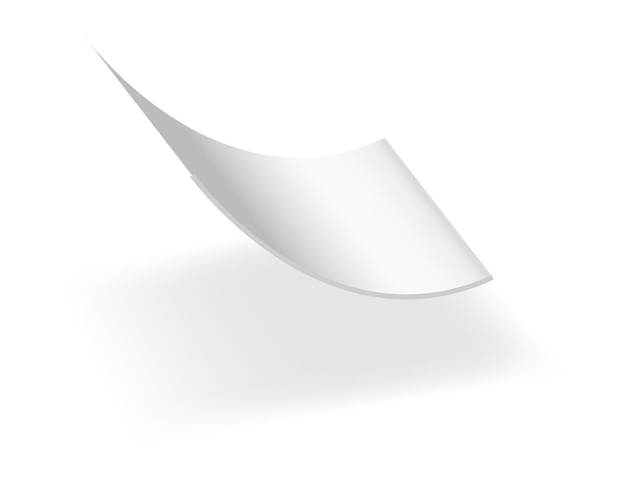 blank payment check and receipts with shadow curved financial paper purchase invoice buying bill or
