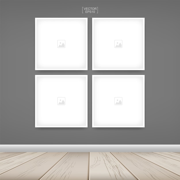 Blank photo frame illustrazione