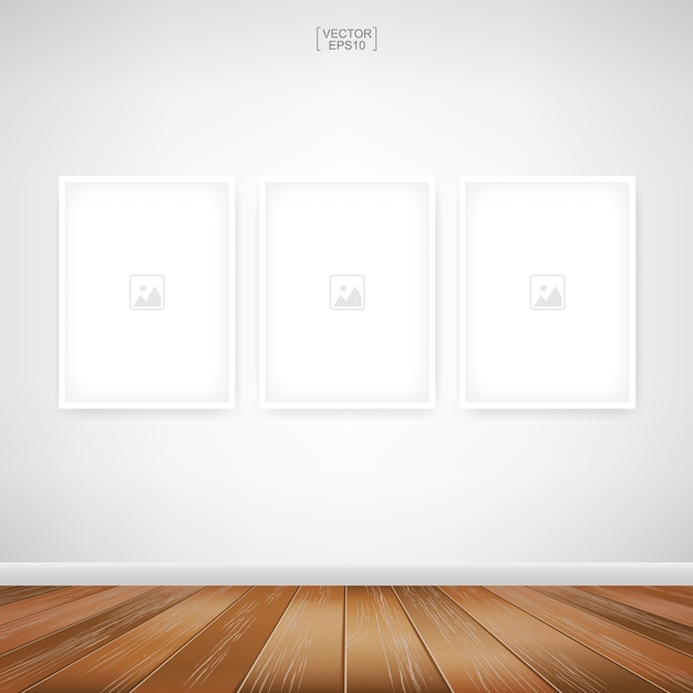 Vector blank photo frame illustration