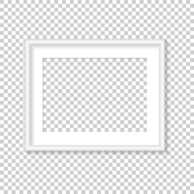 Vector blank photo frame template