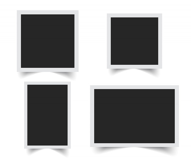 Vector blank photo frame vector