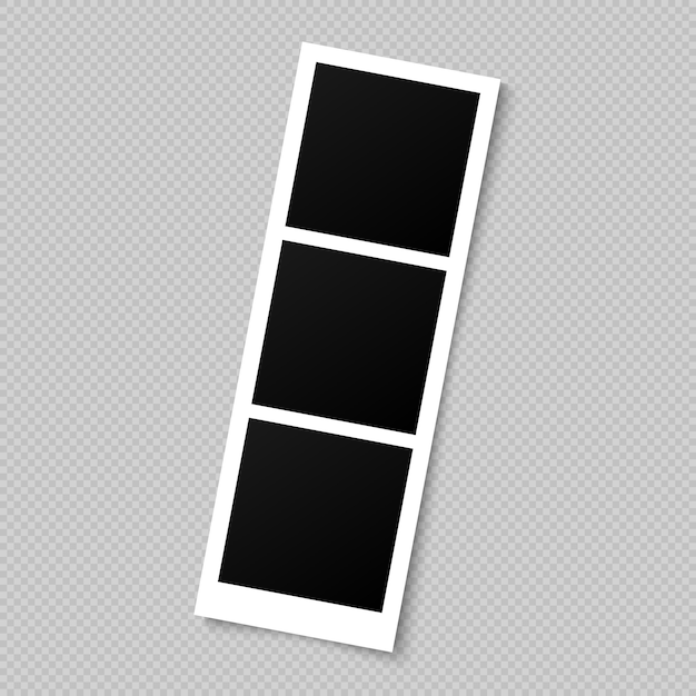 Vector blank photo frame.