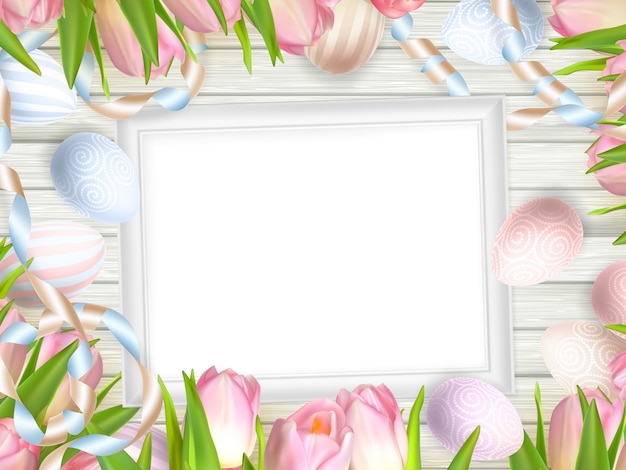 Blank picture frame on white. 